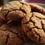 Homemade Molasses Crackle Cookies Freshly Baked