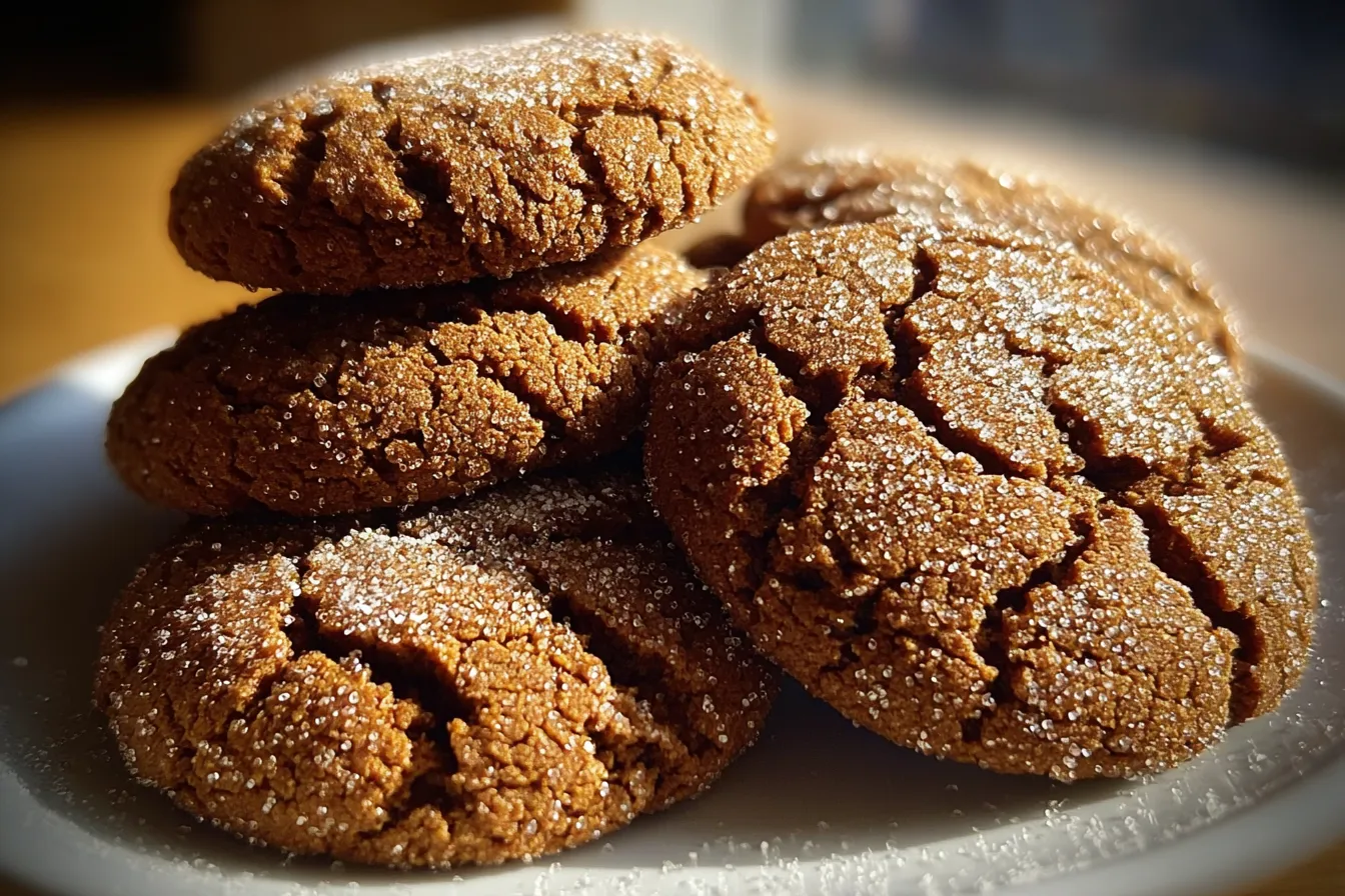 Molasses Crackle Cookies 