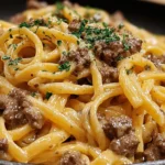 Delicious One-Pot Creamy Beef and Garlic Butter Pasta