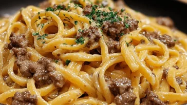 Delicious One-Pot Creamy Beef and Garlic Butter Pasta