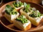 Pea Mint & Whipped Ricotta Terrine Serving Idea