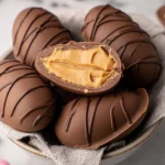 Delicious Peanut Butter Egg Treats on a Plate