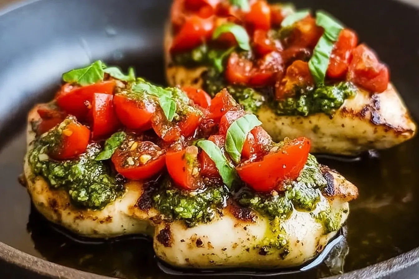 Pesto Bruschetta Chicken