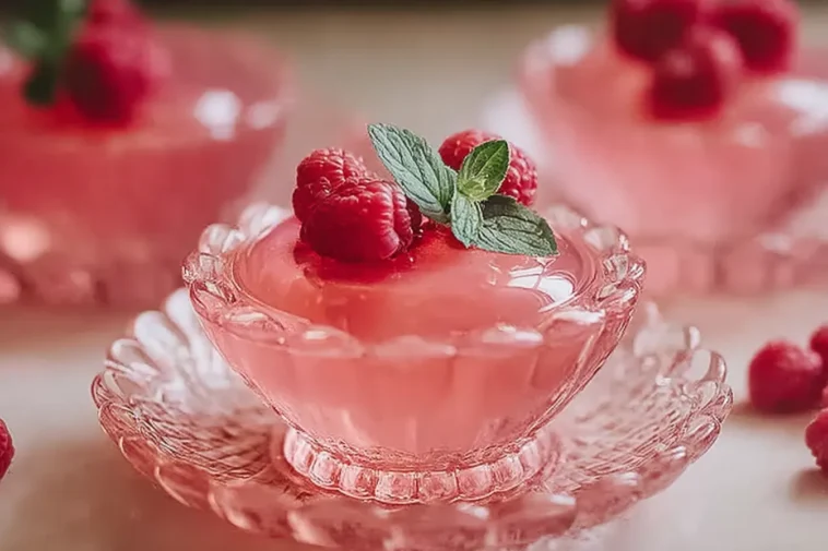 Pink Gelatin Recipe That Will Delight Your Taste Buds 3 Vibrant Pink Gelatin Dessert ready to serve