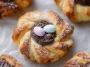 Adorable Puff Pastry Easter Nests on a Spring Table