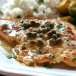 Quick Chicken Piccata Plated with Fresh Herbs