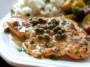 Quick Chicken Piccata Plated with Fresh Herbs