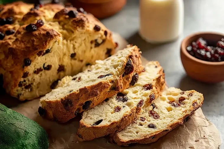 Rustic Irish Soda Bread with Currants - Delicious and Homemade
