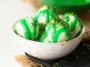 Saint Patrick’s Day Green Tea Truffles on a Serving Platter