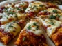 Delicious High-Protein Chicken Crust Pizza on a Plate