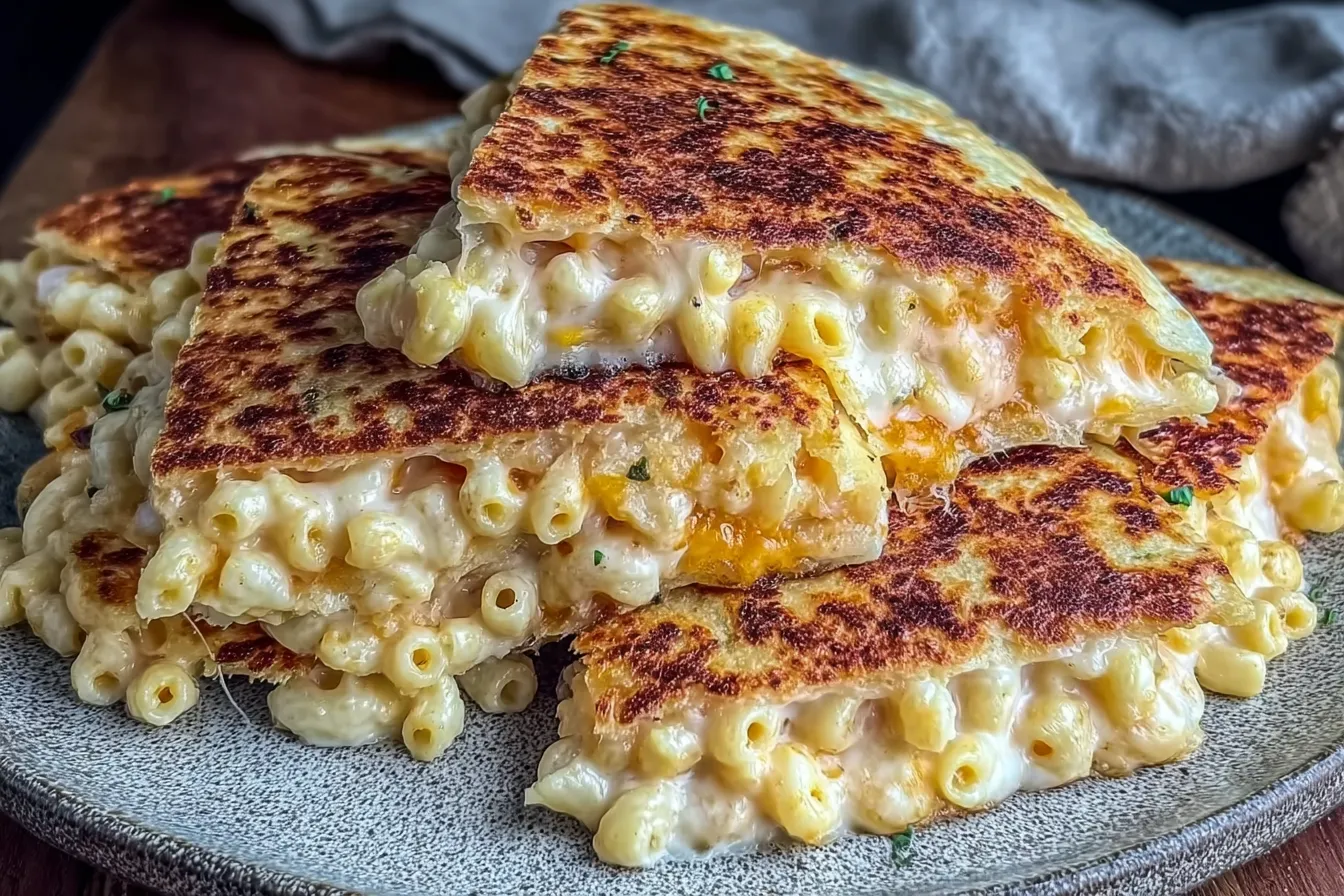 Savory Mac and Cheese Quesadillas Recipe for Easy Quick Dinners