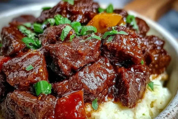 Savory Slow Cooker Mississippi Steak Bites in the Crockpot