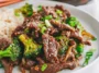 Delicious Shaved Beef Stir Fry Served in a Bowl