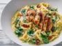 Simple Creamy Chicken Pesto Pasta with Spinach - Tasty Dish