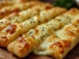 Delicious Homemade Sourdough Cheesy Breadsticks