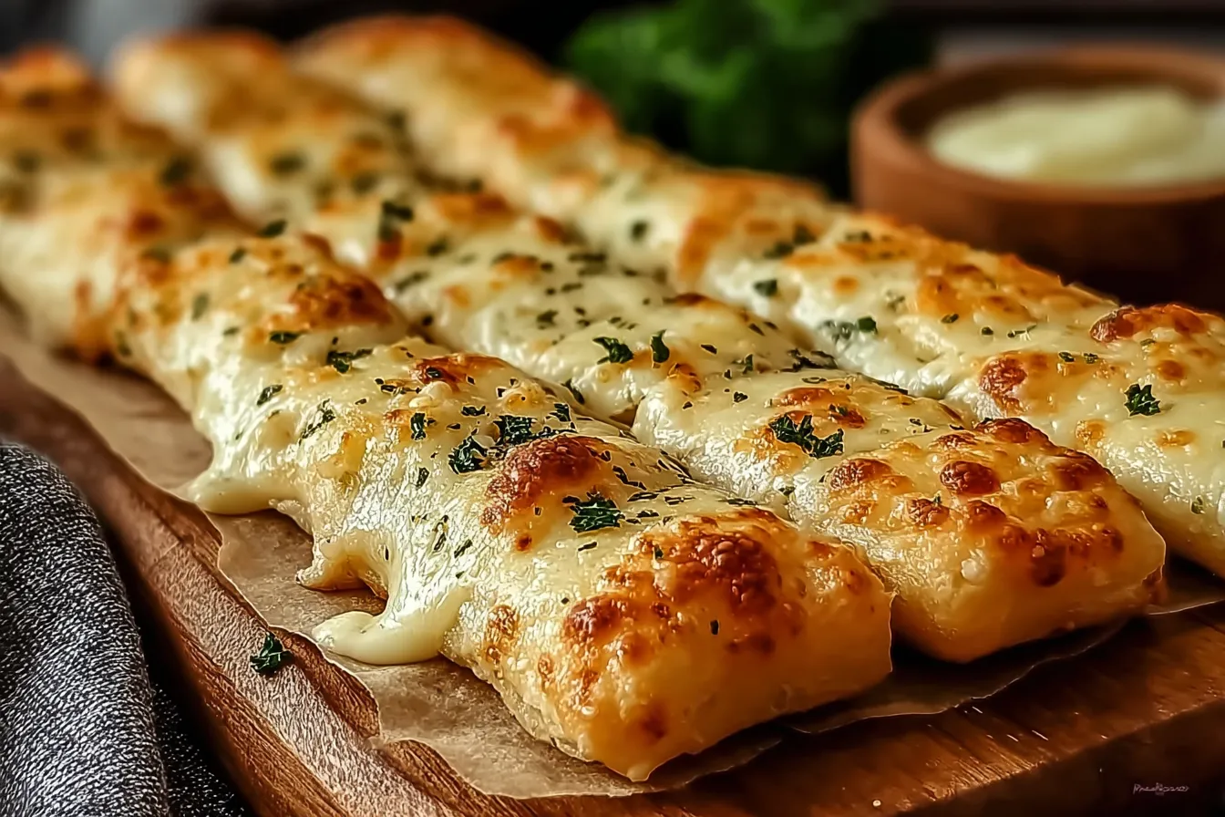 Sourdough Cheesy Breadsticks 