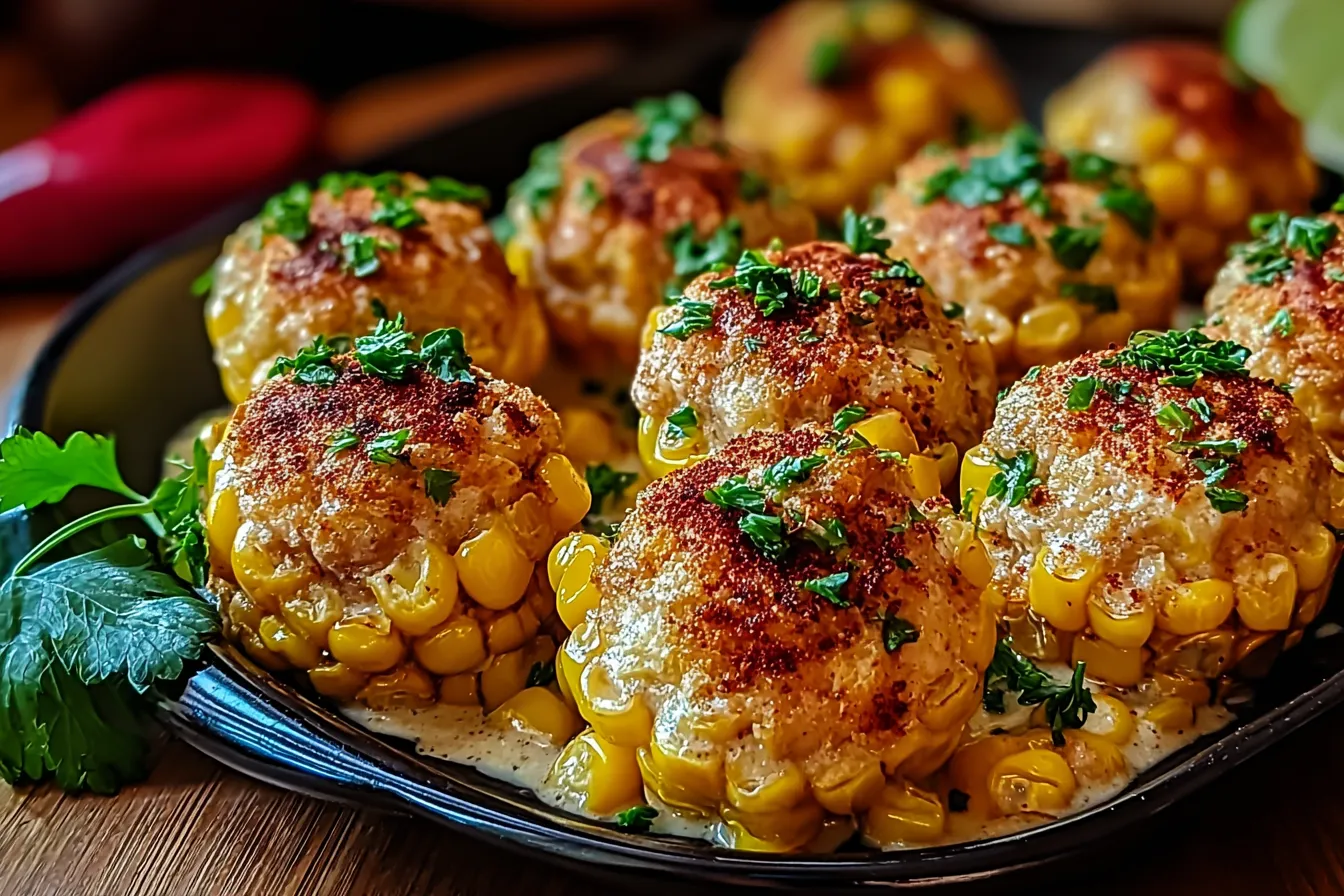 Spicy Mexican Corn Bites 