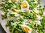 Fresh Spring Pea and Arugula Salad with Creamy Dill Dressing