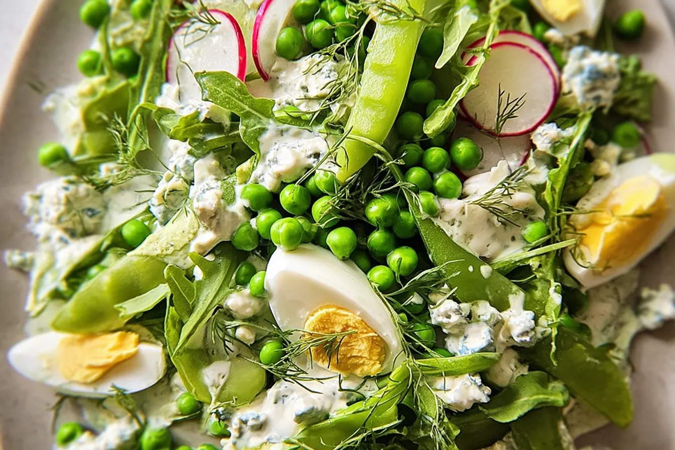Spring Pea and Arugula Salad with Creamy Dill Dressing Delight 4 Spring Pea and Arugula Salad with Creamy Dill Dressing