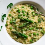 spring pea and asparagus risotto 1