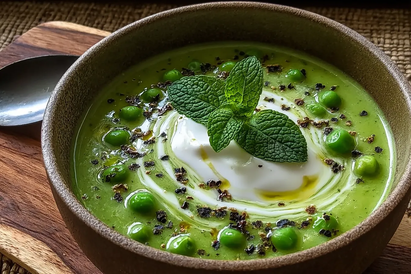 Spring Pea & Mint Velouté with Crème Fraîche Marbling: Refreshing Delight 4 Spring Pea & Mint Velouté with Crème Fraîche Marbling: An Amazing Ultimate Recipe