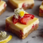 Springtime Strawberry Lemon Cheesecake Bars