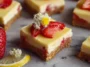 Springtime Strawberry Lemon Cheesecake Bars