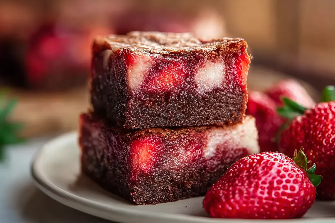 Strawberry Brownies
