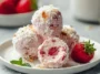 Delicious Strawberry Cheesecake Protein Balls Ready to Enjoy