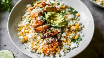 Street Corn Chicken Rice Bowls - Mouthwatering Recipe