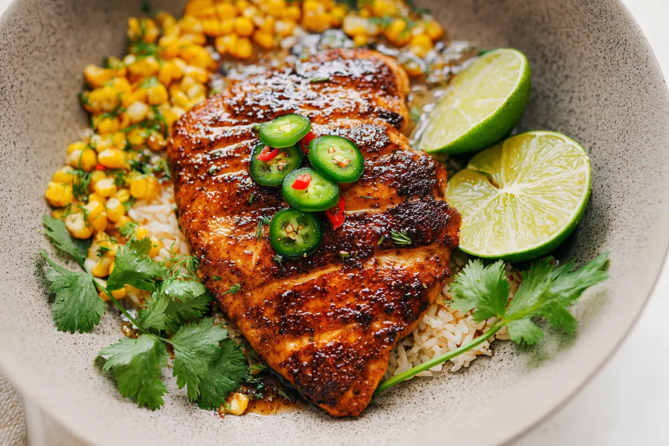 Colorful Summer Chicken Dish
