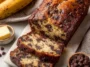 Sweet Chocolate Chip Banana Bread Slices