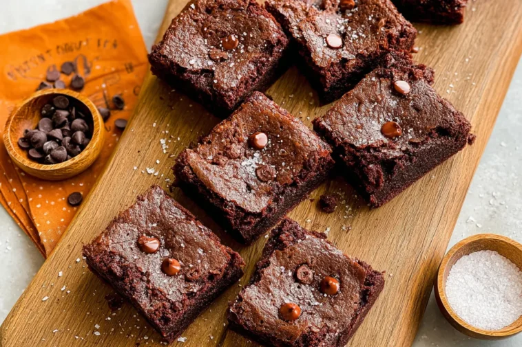 Delicious Sweet Potato Brownies on a Serving Plate