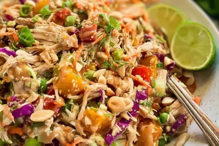 Thai Chicken Salad Fresh Ingredients
