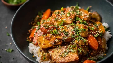 Colorful Tofu Stir Fry with Fresh Vegetables