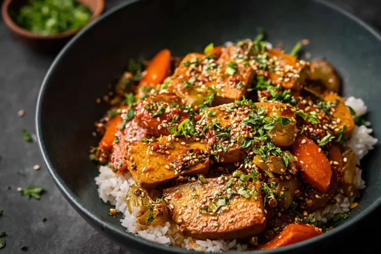 Colorful Tofu Stir Fry with Fresh Vegetables
