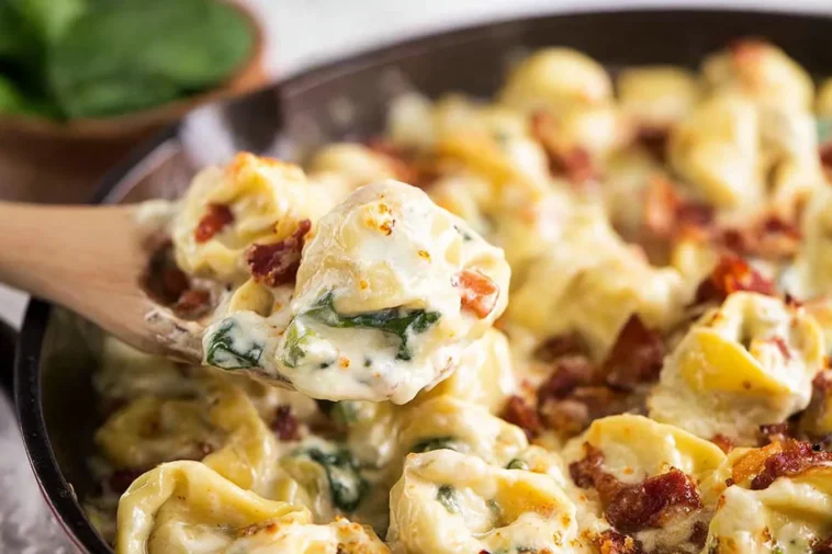 Delicious Tortellini Al Forno Fresh from the Oven