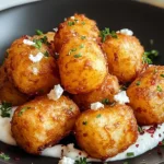 Delicious Two Ingredient Cottage Cheese Tots on a Plate