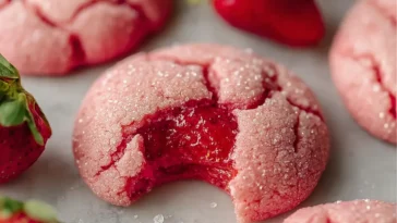 Vegan Strawberry Sugar Cookies - Freshly Baked and Delicious