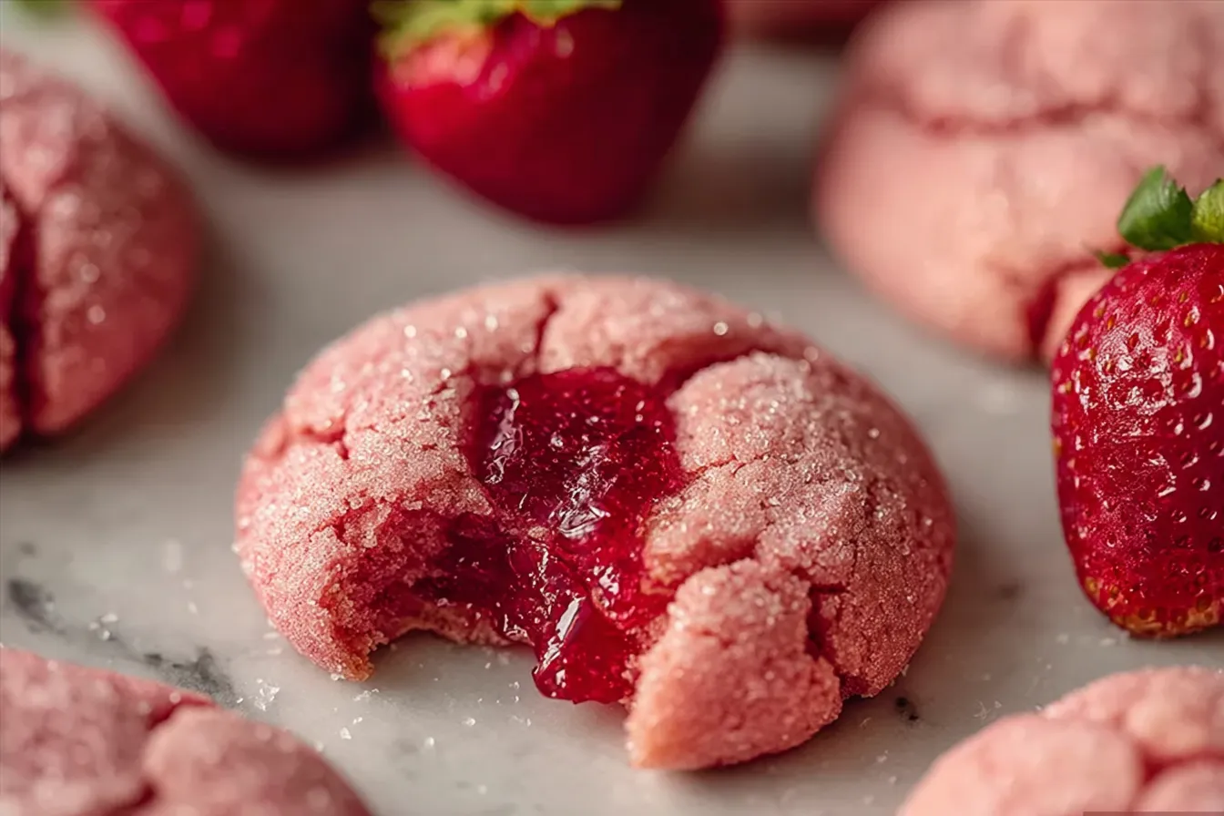 Vegan Strawberry Sugar Cookies Recipe