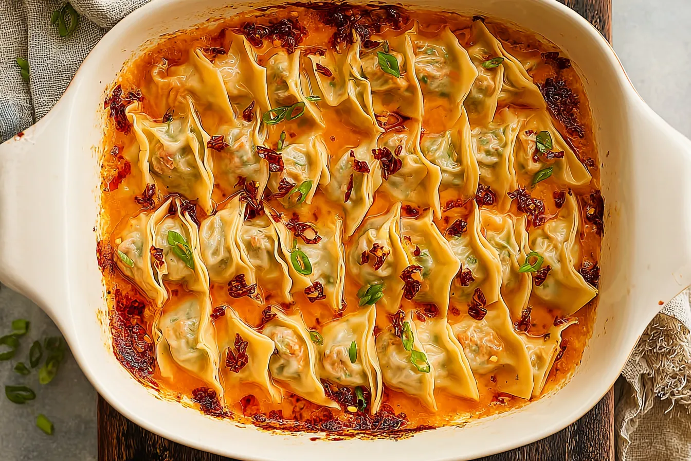Viral Trader Joe's Dumpling Bake 