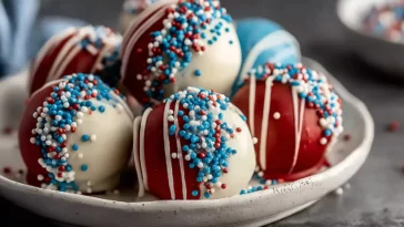 Colorful 4Th of July Truffles: Creamy and Patriotic Treats