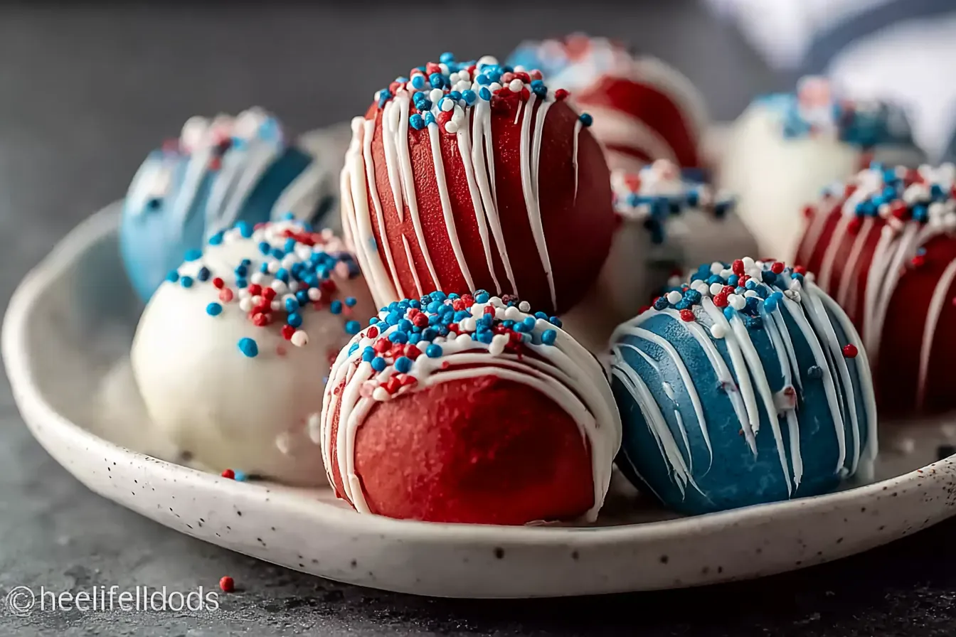 4Th of July Truffles: Creamy and Patriotic