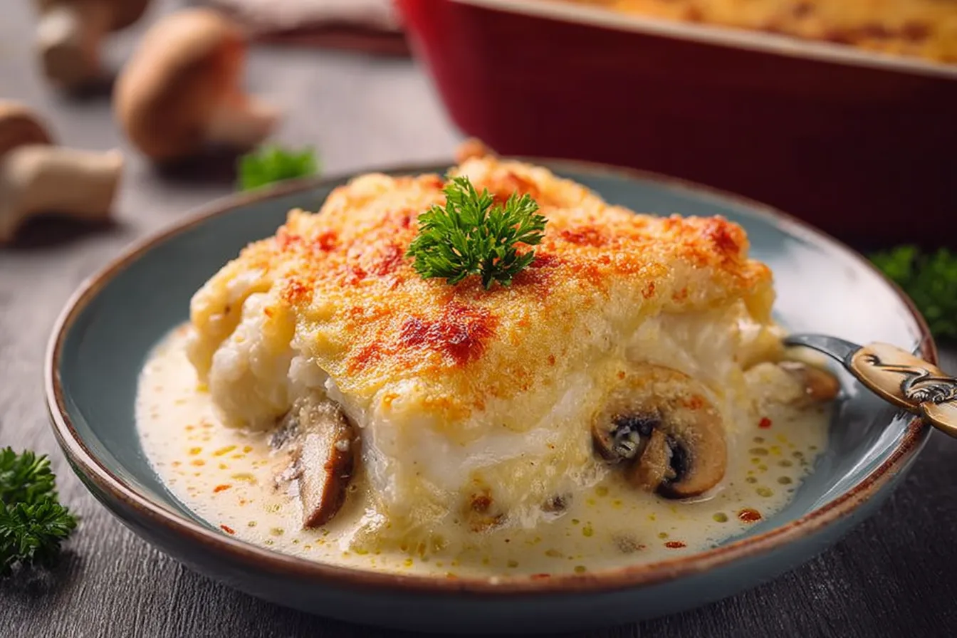 Baked Haddock au Gratin 
