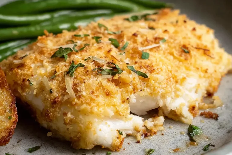 Delicious Baked Haddock Fillet Served with Lemon