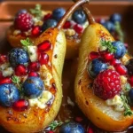 Delicious Baked Pears with Berries and Honey