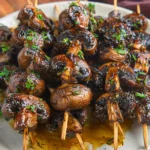 Balsamic Garlic Grilled Mushroom Skewers That Delight Your Tastebuds 5 Balsamic Garlic Grilled Mushroom Skewers Ready to Grill