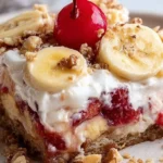 Delicious Banana Split Dump Cake
