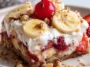 Delicious Banana Split Dump Cake