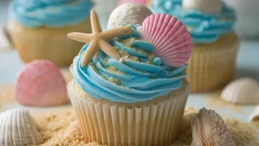 Beach Themed Cupcakes - Summer Delight